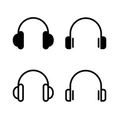 Headphone icon vector illustration. Headphone sign and symbol