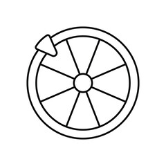 Fototapeta premium Spin to Win Vector icon which can easily modify or edit