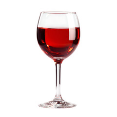 Elegant Wine Glass Reflects Light Perfectly PNG