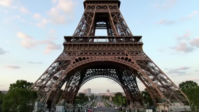 Iconic eiffel tower base