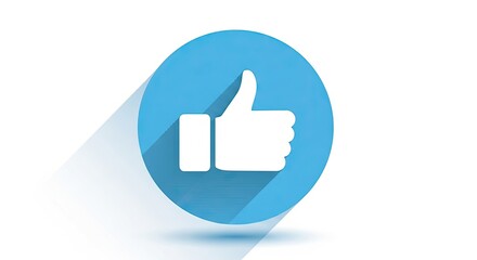 Official Like Logo with Transparent Background and Drop Shadow