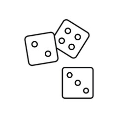 Dice Cube Vector icon which can easily modify or edit