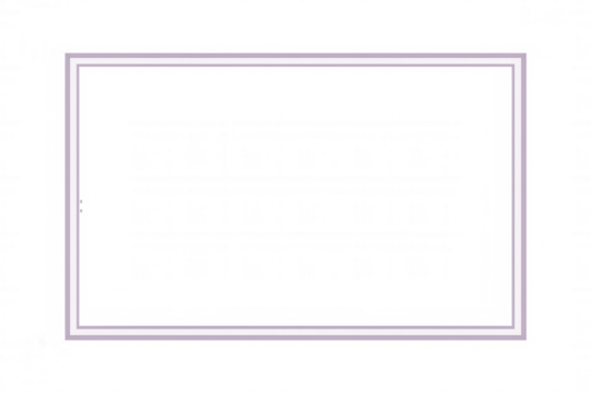 Purple neon light frame glowing on a transparent background with a checkered pattern, perfect for digital image editing