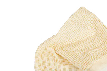 cloth bag corner isolated on white or transparent png