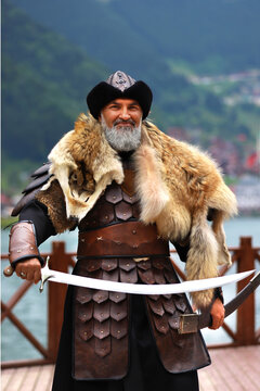 First Ottoman soldier uniforms and weapons. 
