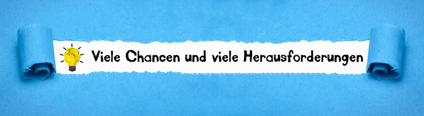 Viele Chancen und viele Herausforderungen	
