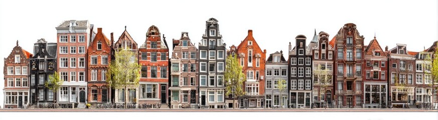 Fototapeta premium European-style buildings in a row