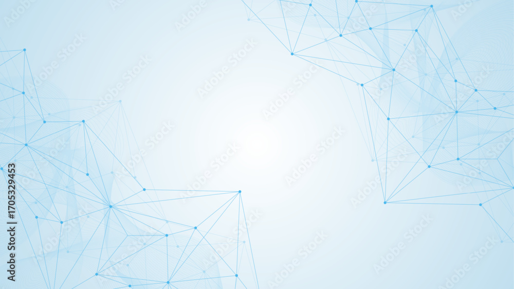 Poster global network connection website header or banner design. abstract background with connecting dots 