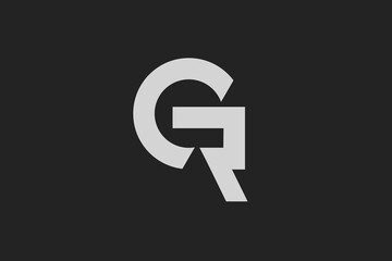 CR Initial Letter Logo. Modern monogram logo