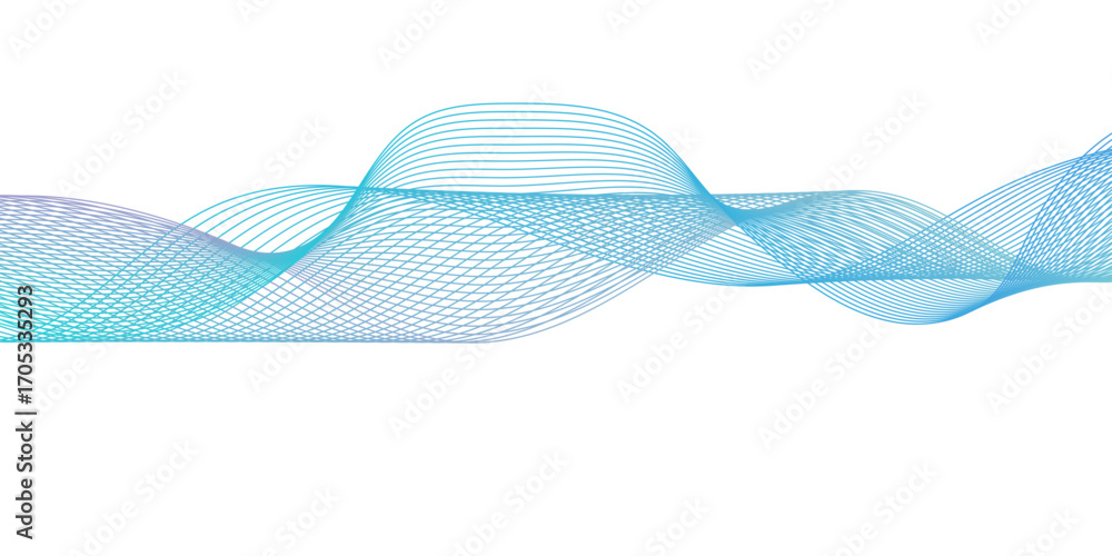 Poster abstract flowing blend wave lines and technology background. background lines wave abstract stripe d