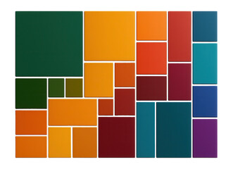 Treemap with nested rectangles of varying sizes
