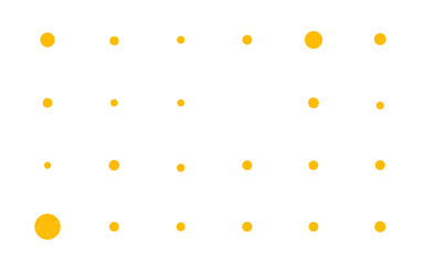 Collection of white symmetric flowers. Flat Illustration on transparent background