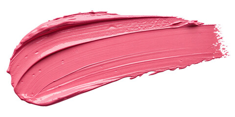 Vibrant Pink Paint Smear with Thick Brush Strokes on Transparent Background
Bold Pink Acrylic Texture Brush Stroke for Art and Cosmetic Design
