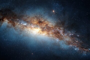 Fototapeta premium Milky Way Galaxy: Stunning Cosmic View of Space