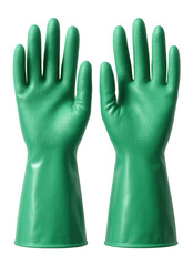 Obraz premium Plastic cleaning gloves with textured surface