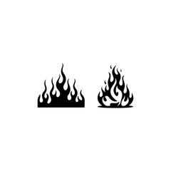 Set of fire icons collection vector illustration 