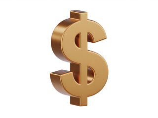 Obraz premium Golden dollar sign symbol representing finance business economy wealth currency exchange