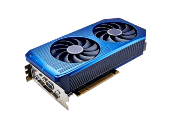 Graphics card isolated on transparent or white background
