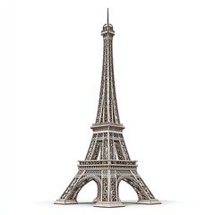 Obraz premium Detailed 3D model of the Eiffel Tower (1)