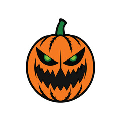Colorful pumpkin  vector illustration for Halloween