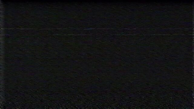 Vintage VHS Tape Noise Effect with Glitch and Static