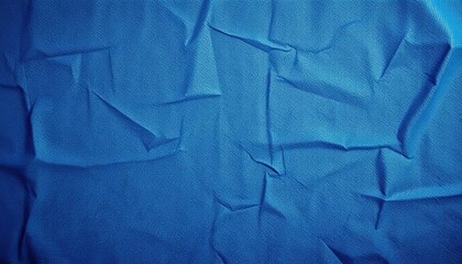 Obraz premium Faded blue denim texture with wrinkles and creases, showing vintage wear, worn, wallpaper