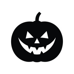 Pumpkin Silhouette vector illustration for Halloween