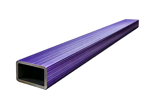 Single rectangular tubing isolated on transparent or white background - Powered by Adobe