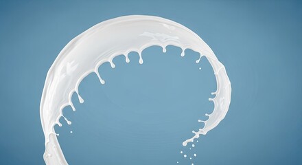 Milk Splashing in a Circular Pattern.