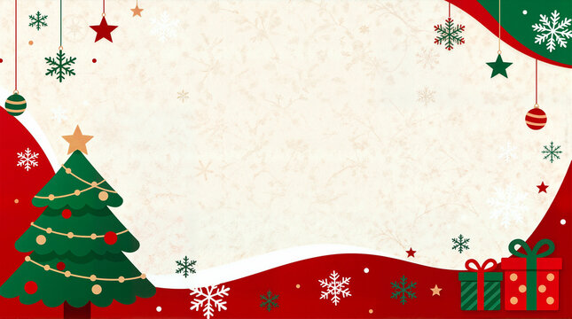 Christmas and winter holiday background with copy space
