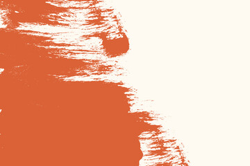 Grunge orange messy brush stroke background. Grunge texture banner template with space for text and orange grunge smudge for presentations, cover, ad, website, poster, card
