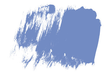 Blue Bold Grainy Brush Stroke Texture. Grunge thick distressed paintbrush design element. Hand draw big bold paint smudge shape