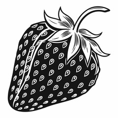 vector illustration of a strawberry