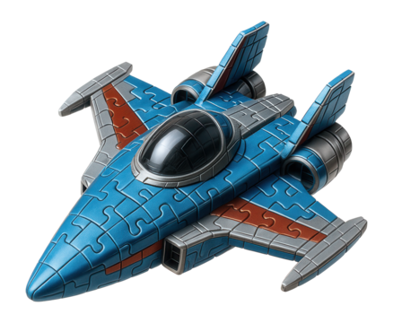 3D puzzle of a spaceship