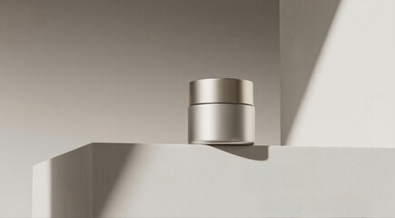 Minimalist Skincare Jar with Sleek Design, Perfect for Modern Beauty and Skincare Routines