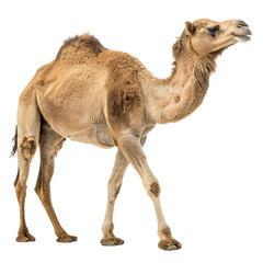 Camel studio shot isolated on transparent background  
