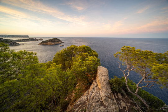 Sonnenuntergang am Mirador de Cap Negre in X&agrave;bia an der Costa Blanca