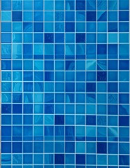 Fototapeta premium A blue mosaic tile pattern forms a striking and seamless digital design