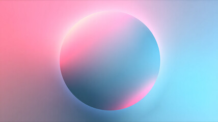 Abstract circular gradient with soft blur, minimal aesthetic background