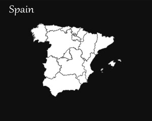 Spain Map - Administrative Divisions