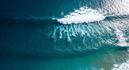 Endless Ocean Water Captured By Drone Aerial Photography