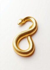 Fototapeta premium Gold snake gold illustration texture.