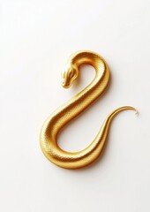 Gold snake gold illustration reptile.