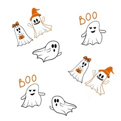 set of Halloween icons