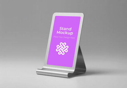 Modern Table Stand Mockup