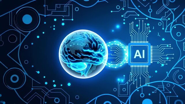 Artificial intelligence brain connection ai technology neural network deep learning concept future