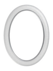 Obraz premium Oval frame with a thick frost border