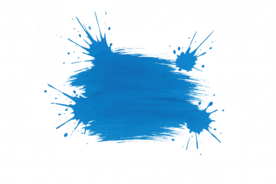 Vibrant blue paint is splashing on a transparent background, creating a dynamic and artistic effect - Powered by Adobe