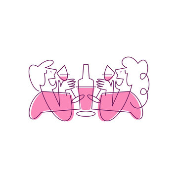 drinking doodle line art logo