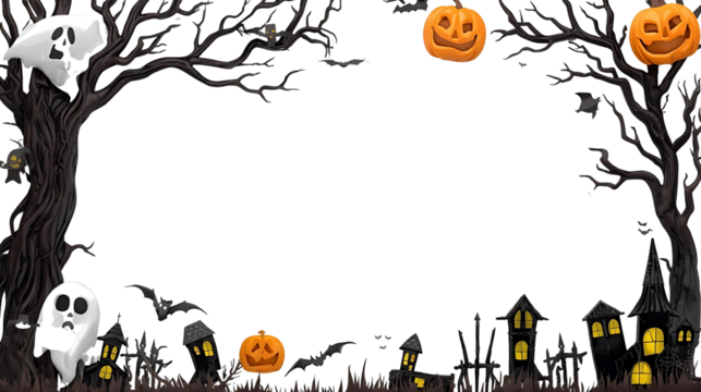 halloween background with pumpkins